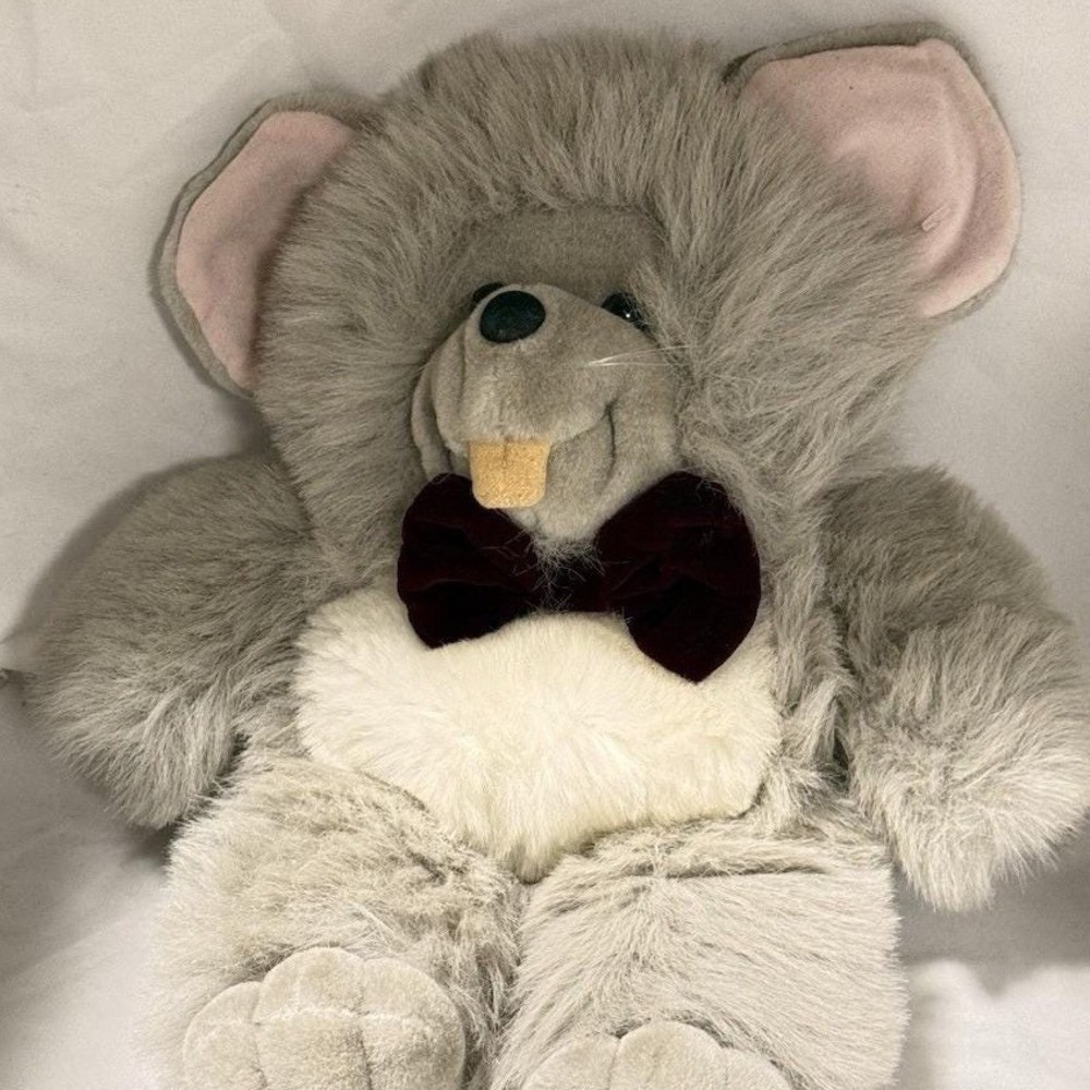 Vintage Rare Toy Mouse 1989 Ganz Brothers Heritage Collection Gray Plush